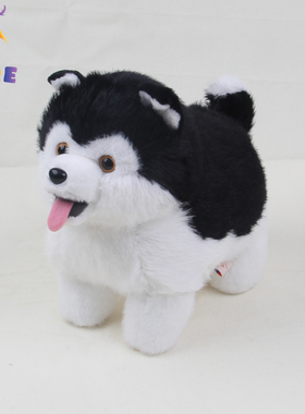 DORE哈士奇玩偶公仔睡觉包小狗玩偶毛绒公仔可爱儿童生日礼物