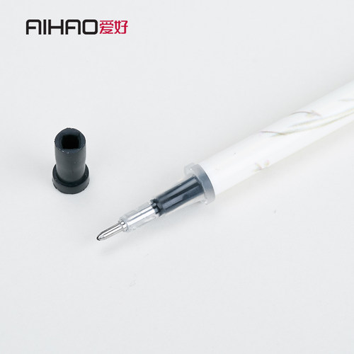 爱好纯之风中性芯0.35mm全针管替芯水笔芯黑色蓝色红晶蓝墨蓝0.38