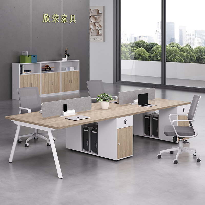 职员办公桌椅组合简约现代员工位4四6六人位办公室屏风卡位电脑桌