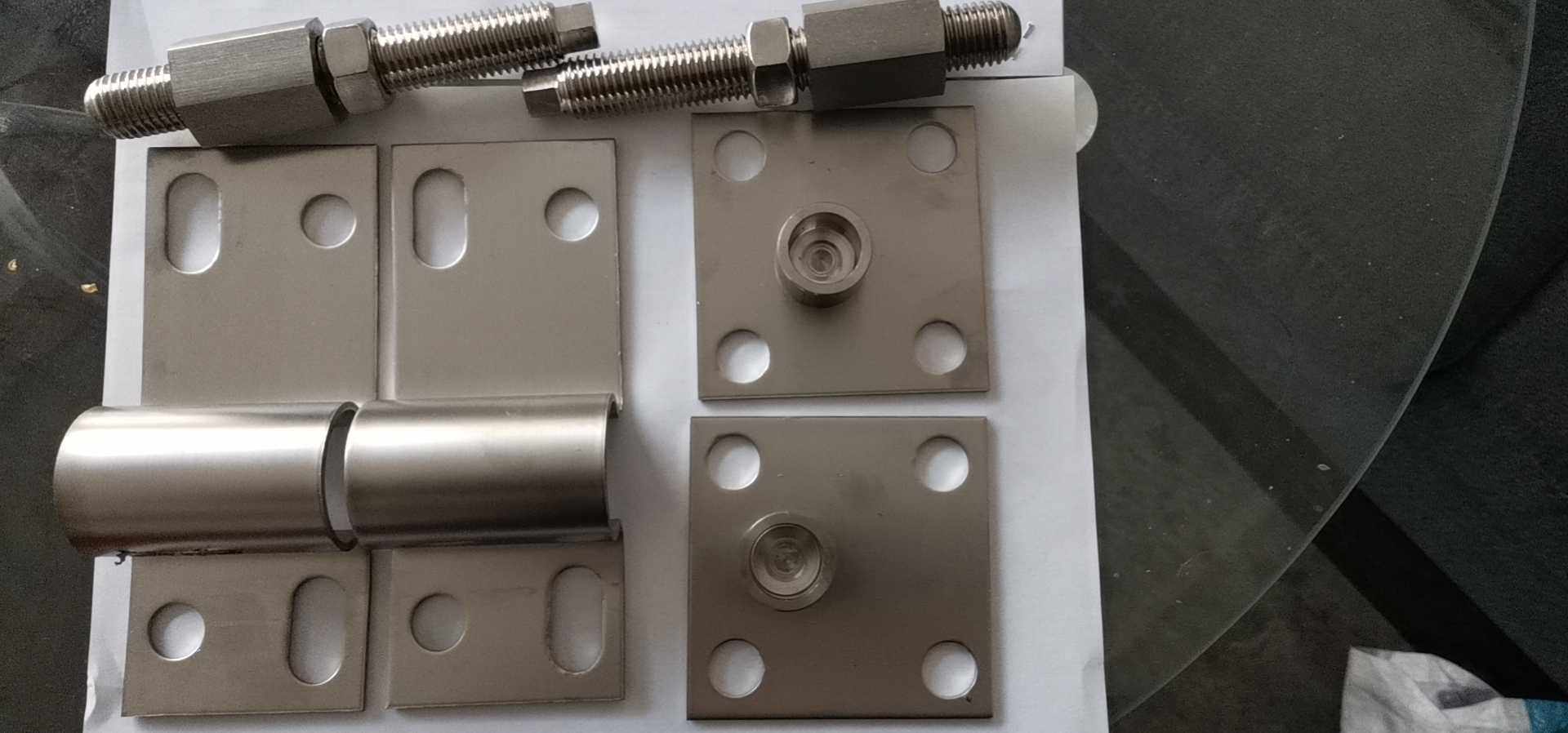 不锈钢可调整门轴农村别墅安装合页天地轴铰链大门安装方便简单