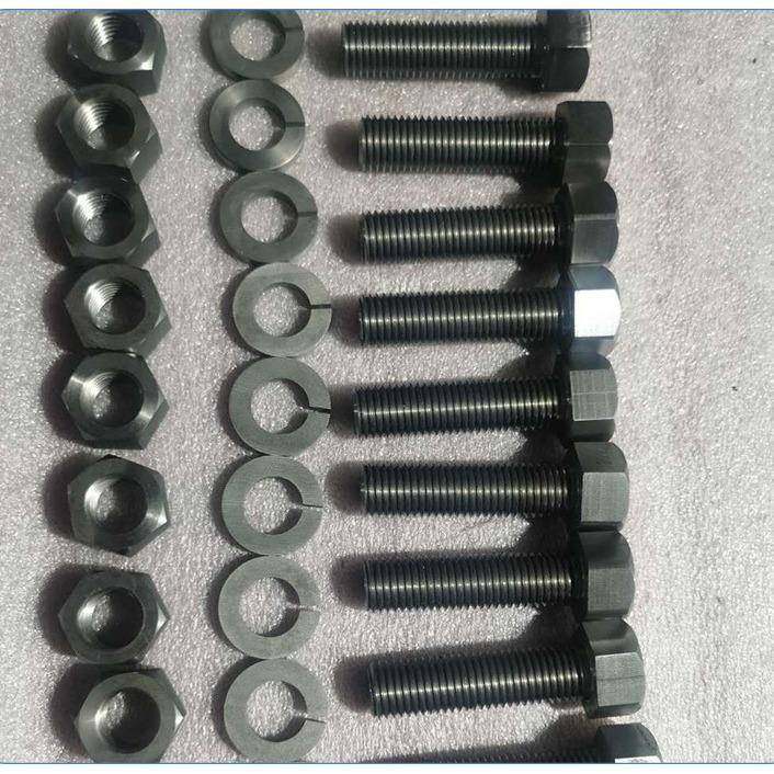 厂家直供各类规格尺寸真空炉单晶炉用耐高温钨螺丝钨螺母钨螺栓