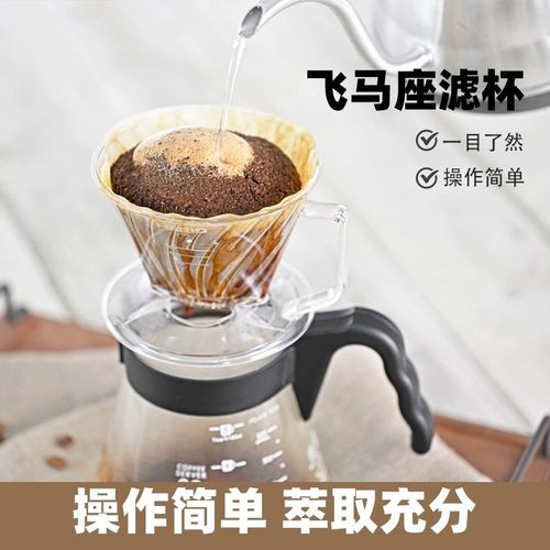 HARIO扇形透明树脂101/102滤杯飞马座船型滤杯滤纸咖啡手冲分享壶