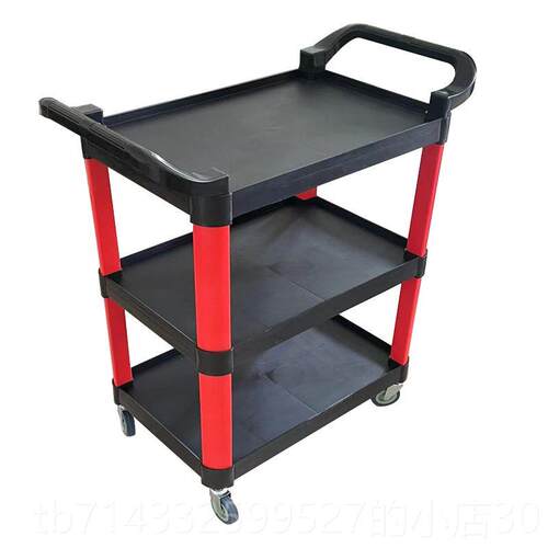 高档RUUB小工具车塑料手小车多功能洗车美容推店汽修店三层汽车4S