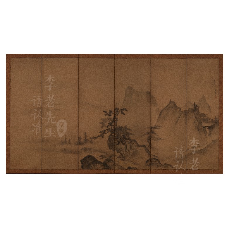 现代中式壁纸斑驳竹影电视背景墙纸壁布书房卧室摄影汉服定制壁画