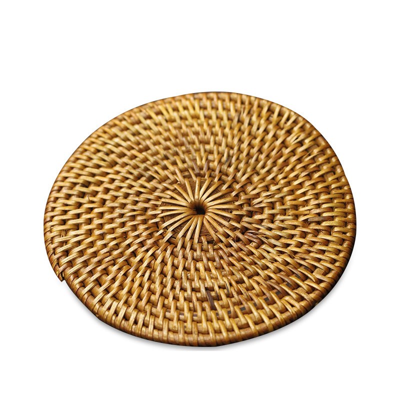 壁虎小屋 印尼进口碗盘壶垫工艺品茶杯垫藤编杯垫咖啡垫隔热垫