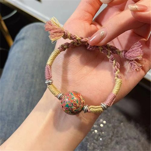 大漆珠手绳 多色可选 规格约20mm 【每批珠颜色纹路不同】 TY1517