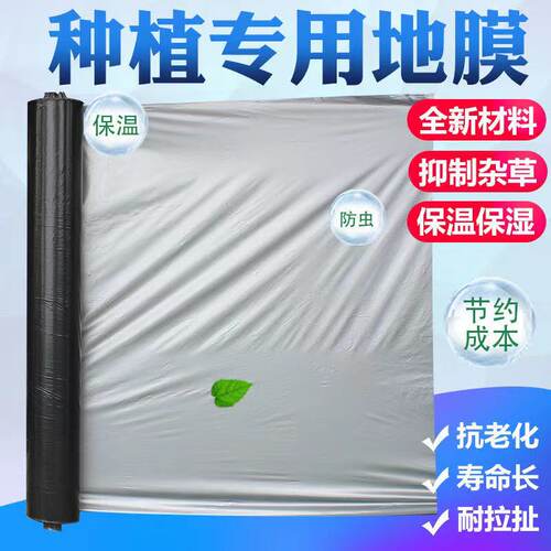 农用地膜银黑反光双色塑料薄膜果园瓜果大棚种植保温保湿防虫除草