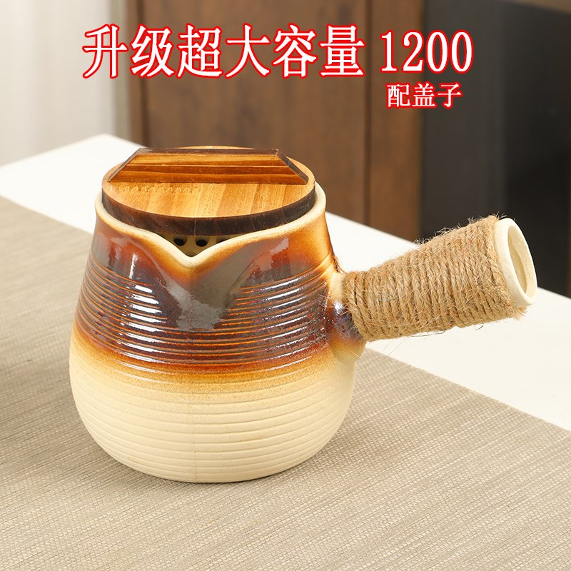罐罐壶煮奶茶专用大号围炉煮茶家用室内大容量侧把陶壶烤梨奶茶罐