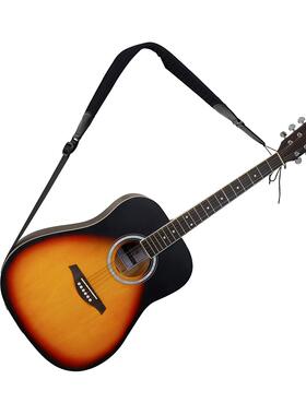 加厚加宽电木吉他背带贝司减压可调节肩带涤纶黑色背带配件n