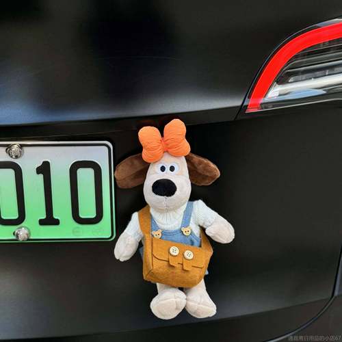 高档部掌门狗车尾挂件车外后备尾公仔摩托玩箱偶汽车摆件车载车装