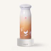 高档烧中国国家博物馆芙蓉双鹭保杯温焖罐国风创意杯子生中日礼物