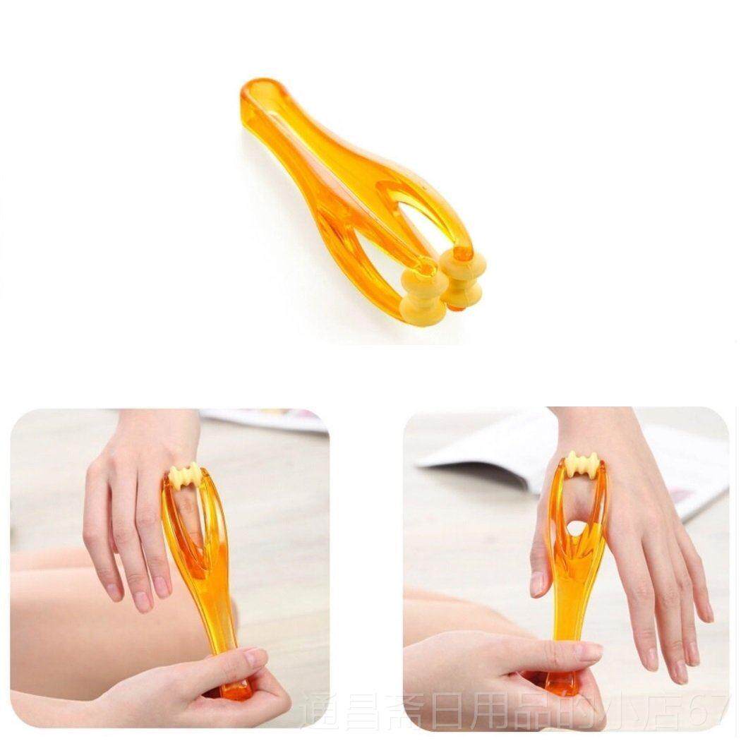 高档劳日本手指关节疲按摩棒鼠标纤夹滚轮式弹指力手指按手摩器