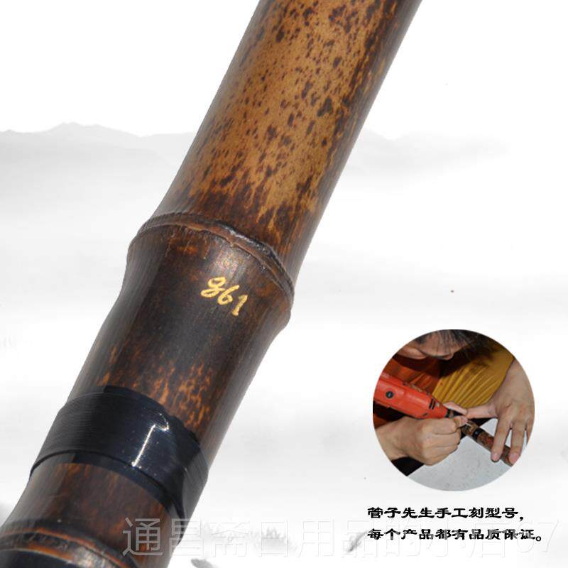 高档洞箫管子先孔精生手品专业一节两节箫八孔六GF工调演奏紫竹萧