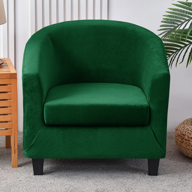 彩色银狐绒沙发/弹力圆弧形单人小卡座/矮背圈椅迷你酒店图斯