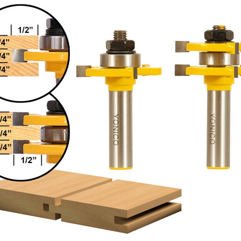 滚珠三齿T型榫合刀方齿榫合刀 修边刀 拼板刀 木工铣刀修边机铣刀
