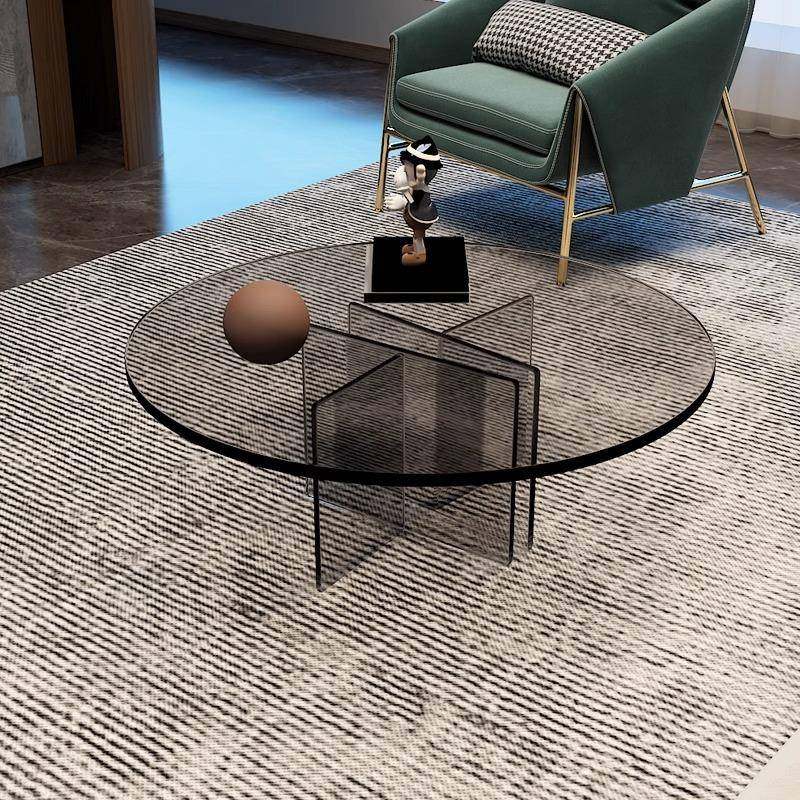 现代轻奢亚克力圆形茶桌客厅家用创意透明茶几网红时尚设计师极简,电子元器件市场,其它元器件,淘宝优惠券,粉丝福利购,淘宝优惠卷