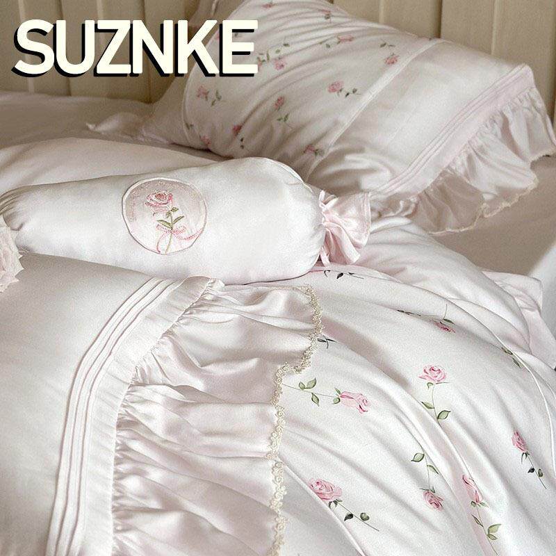 舒尊客||法式100S浪漫长绒棉四件套复古风澳棉纯棉印花被套床单床