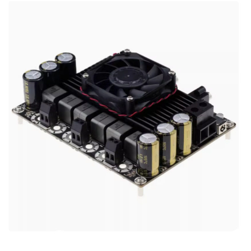 2x200W+1x400W2.1三声道D类数字功放大功率板超重低音炮