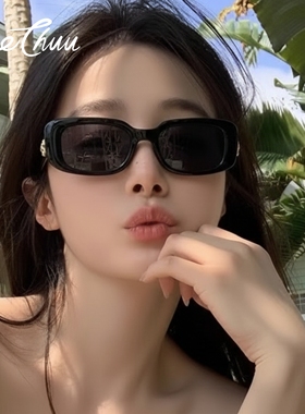 MeeChuu黑框墨镜女高级感