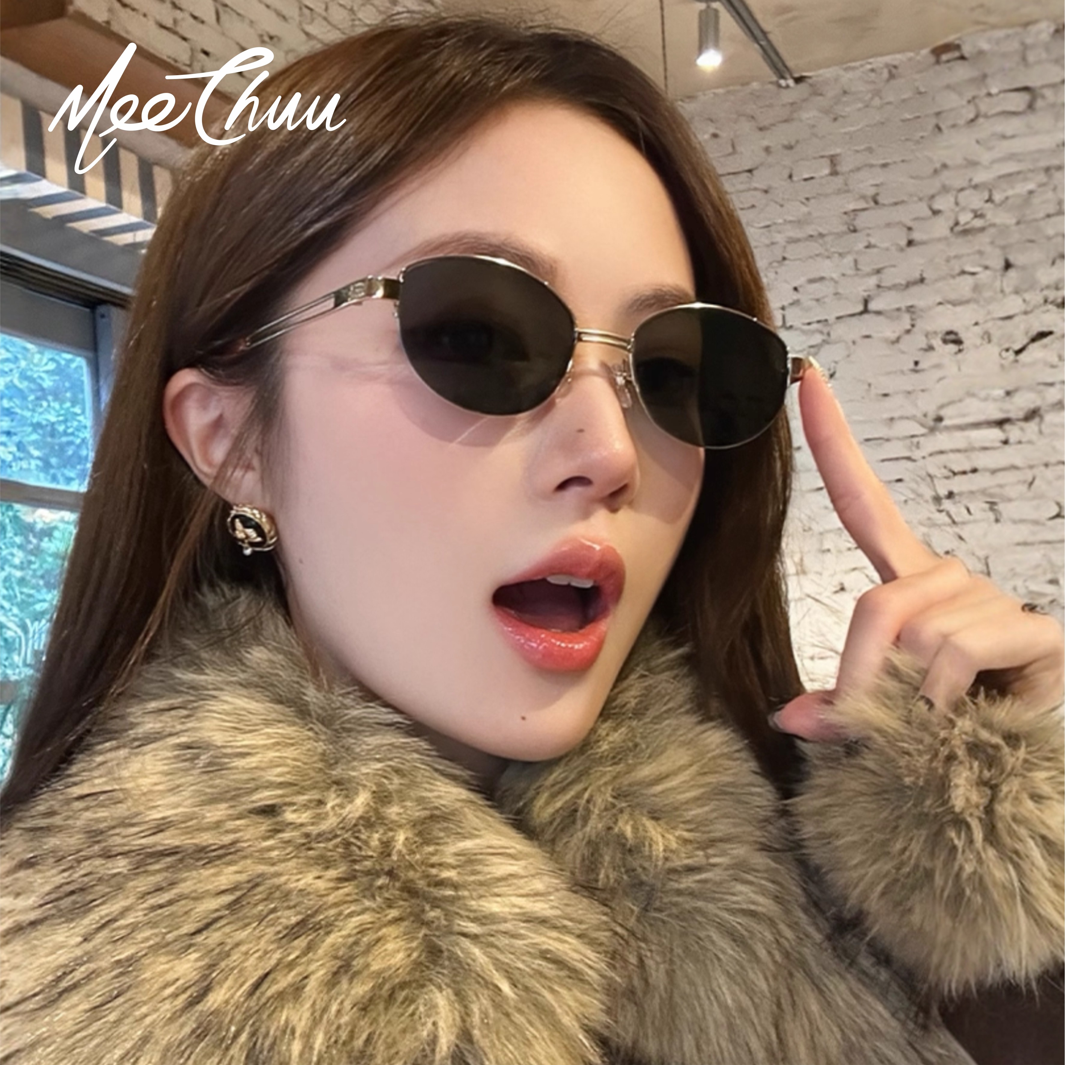 MeeChuu老钱风墨镜女防紫外线