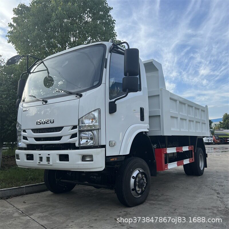 物流砂石转运车9方五十铃自卸车KV600防腐钢板车厢海外直销
