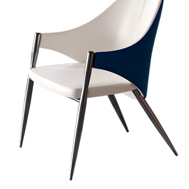 接待洽谈椅意式极简椅子家用餐椅大厅扶手靠背现代简约书桌椅