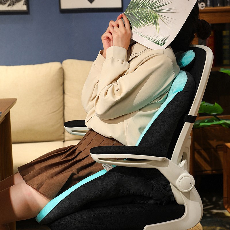 兔耳朵坐垫靠垫一体垫学生宿舍椅垫屁股坐垫一体家用办公室久坐椅