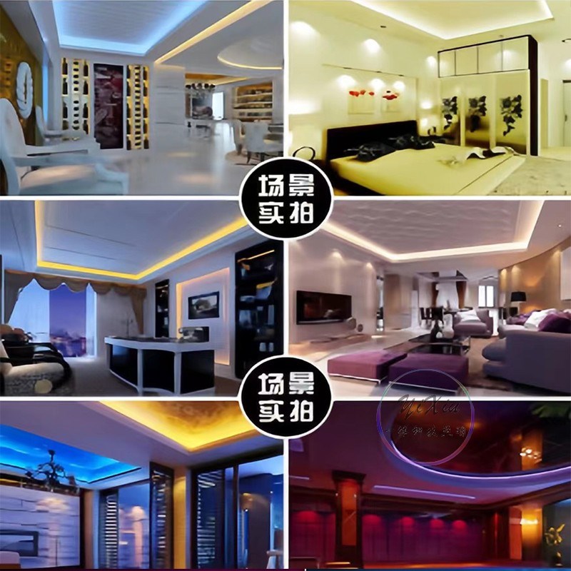 v高亮led灯带5自粘2v防水暖白红蓝绿黄粉紫光0珠灯条