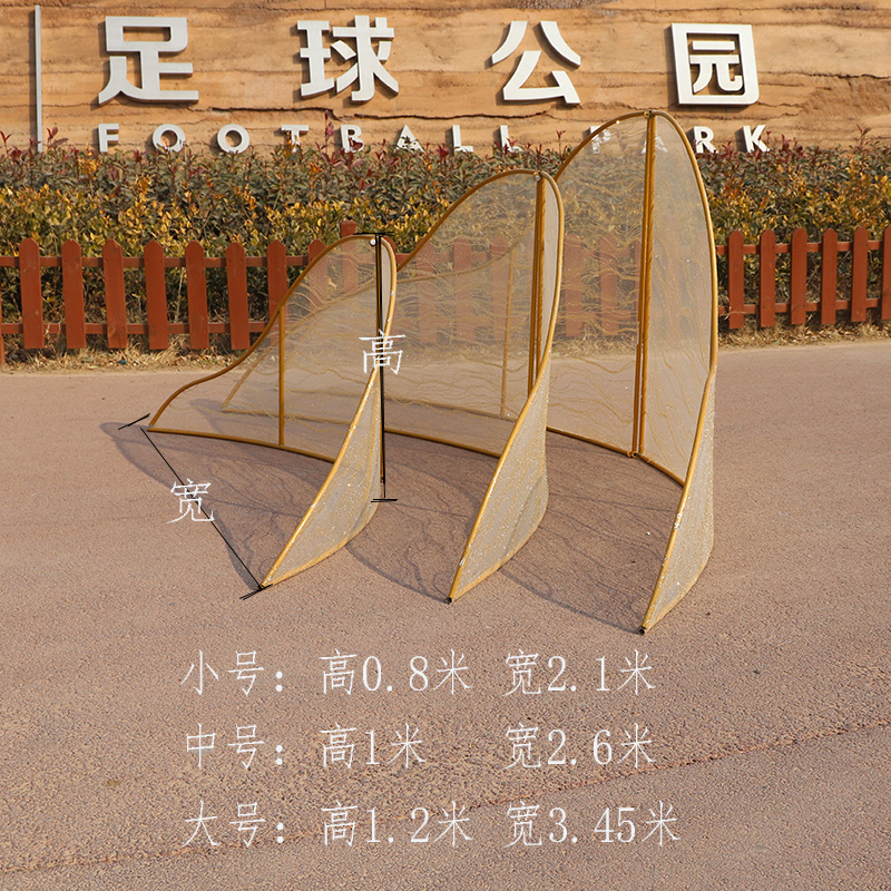 新款婚庆道具铁艺贴纱假山路引婚礼圆形T台装饰摆件舞台假山围栏