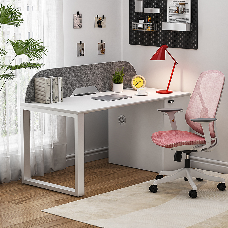 首本单人办公桌装直排工作位屏风职员办公桌人三人办公桌