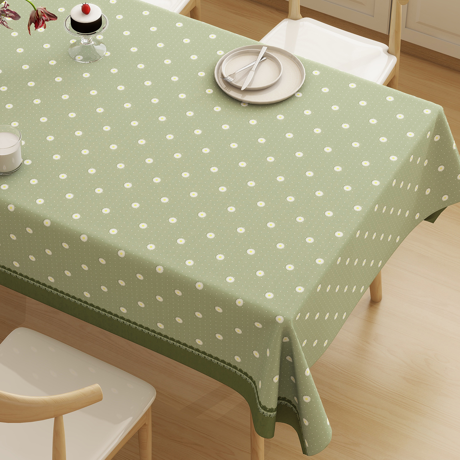 田园风桌布免洗防水防油202新款长方桌桌垫pvc餐桌茶几防烫台布