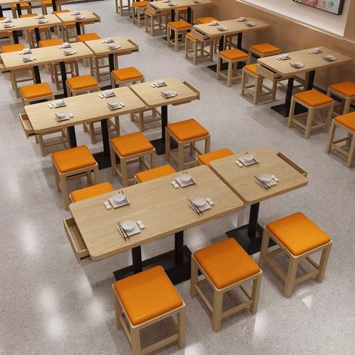 粉面桌椅小吃店麻辣烫螺蛳粉快餐店桌椅组合餐厅餐饮板式卡座沙发