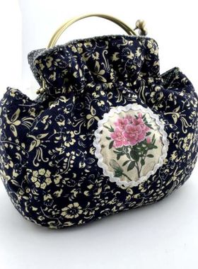 B311~B312 青花韵律手挽口金15CM材料包 手工DIY材料包 多色可选