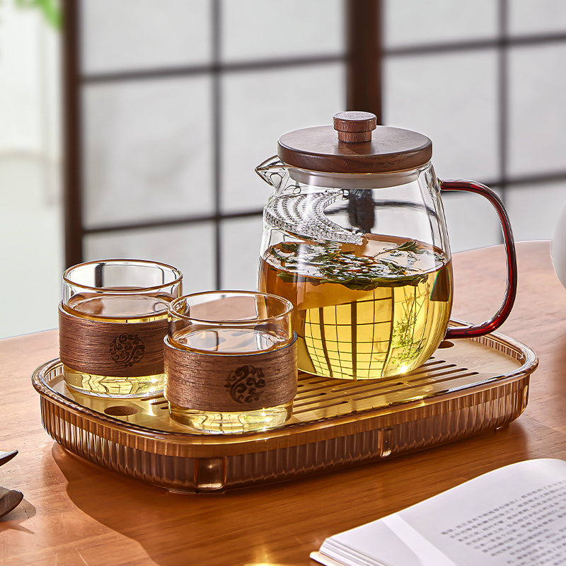 雅港玻璃品茗杯高档精致小茶杯耐高温泡茶杯家用喝茶杯子茶具套装