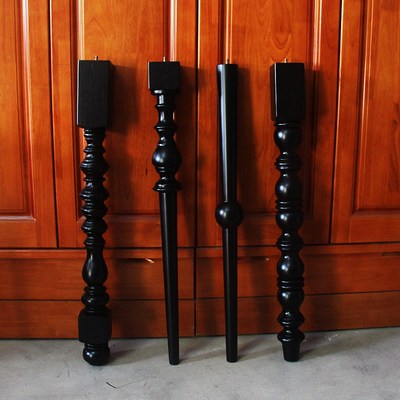 定制实木桌腿餐桌腿书桌腿茶几腿装饰柱梳妆台腿吧台复古腿中欧式