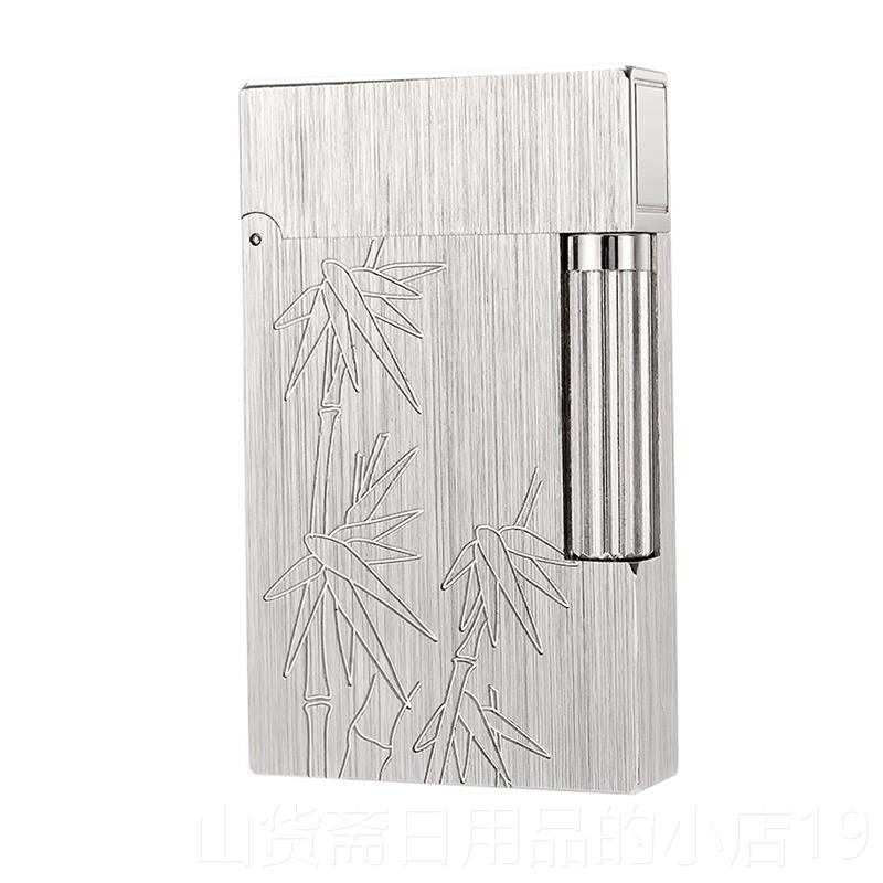 高档DU FAN法国都梵朗声打火拉丝复刻竹子原装正品充机气刻创意字