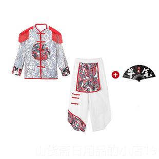 高档男装童中鼓国风霸气潮服架子服装儿童国潮t台走时秀演出衣服