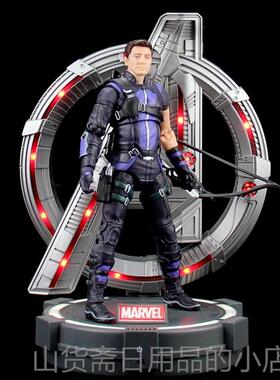 高档复动仇者联盟4钢铁侠MK46多关节可发光合金非具7寸人偶玩模型
