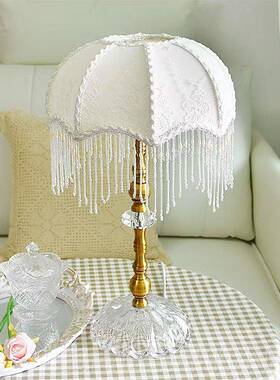 高档n绿色法式复古台卧心室ins少女欧式美式公主风流苏vitag灯e床