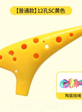 高档12孔学高音C键Ocarina孔入门级树者脂初学级12专业乐器防摔生