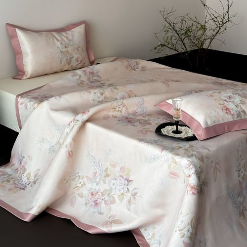 罗兰禧约夏季数码印花冰丝凉席三件套卧室空调席凉感1.8m床席子