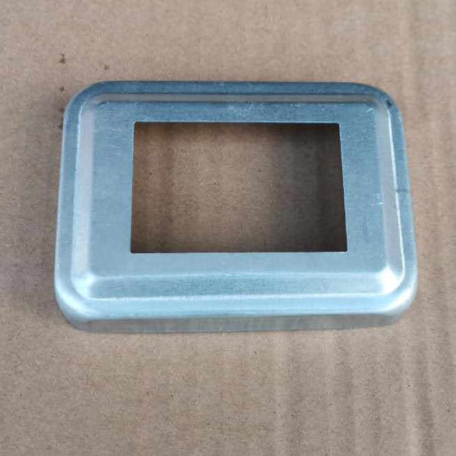 铁艺冲压脚盖镀锌铁皮方管盖圆管遮丑盖锌钢脚盖护栏底盖装饰盖.
