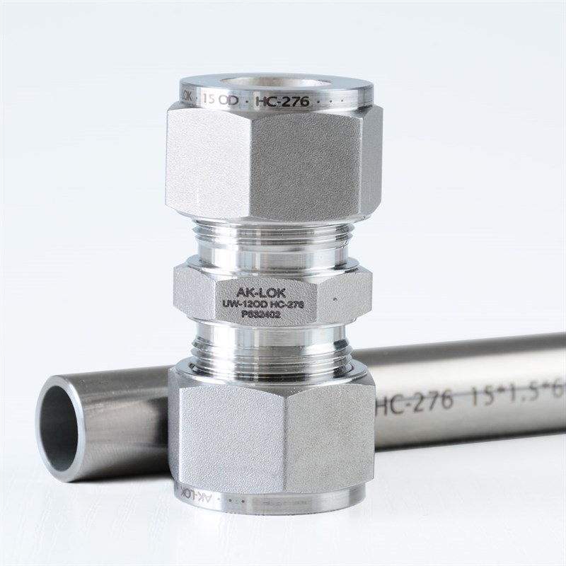 哈氏合金C27卡接头耐高压耐腐蚀 直通弯头三通替代世伟洛克