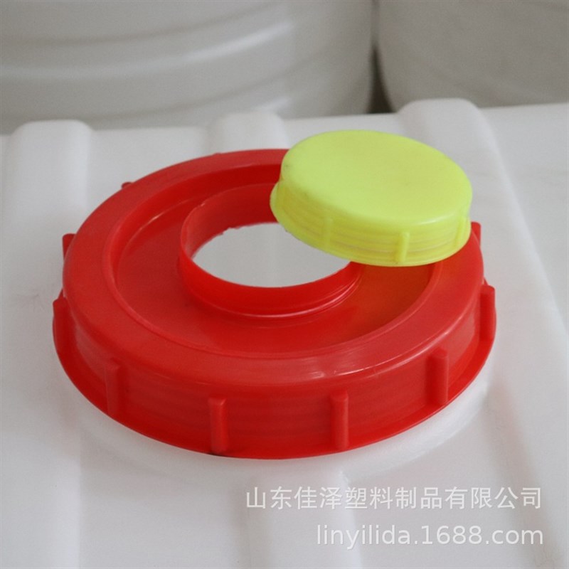 家用储水桶蓄水箱卧式塑料水塔100L 0斤带龙头加厚备用储水槽