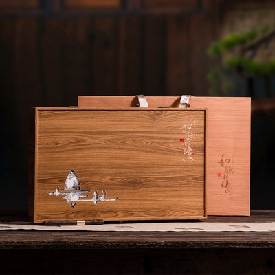 高档普洱茶茶饼包装盒200克7克茶饼福鼎白茶礼盒空盒赠送茶针