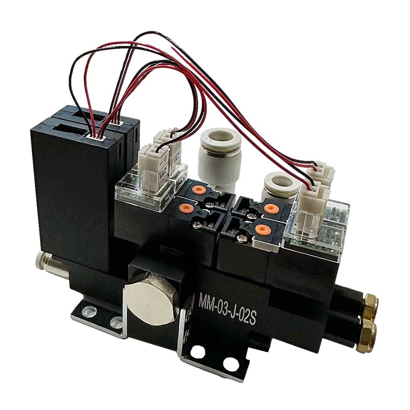 凌格MM微型03 05节能强真空一体式气动阀组2联起订高频真空发生器