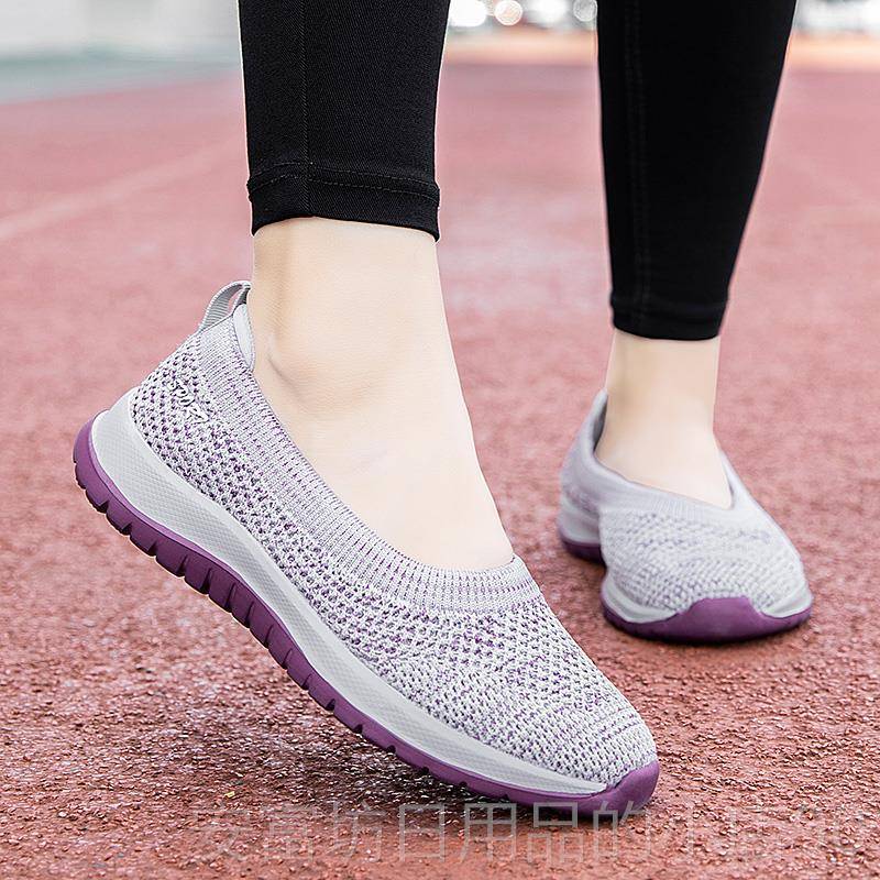 正品老京布女底夏款妈妈鞋北软底防滑老年人健步鞋平鞋单鞋时尚老