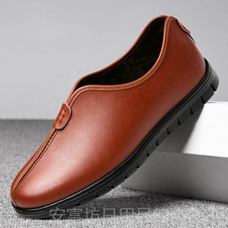 正品老京布鞋鞋男士圆口皮休闲软底爸爸鞋春夏季真皮透气北老头鞋,流行男鞋,单鞋,淘宝优惠券,粉丝福利购,淘宝优惠卷