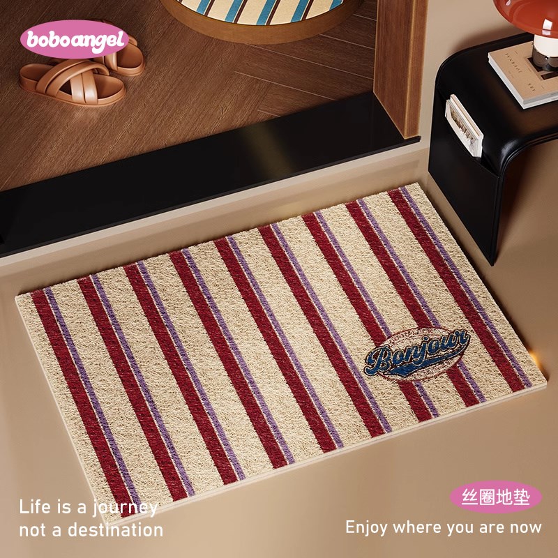 珀斯海岸入户丝圈地垫202新款防滑耐脏高级感免洗加厚门垫可裁剪