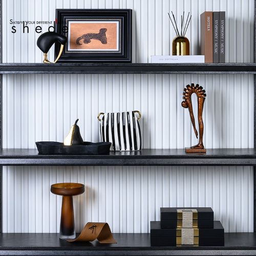 样板间欧式家居客厅装饰品电视柜书柜酒柜抽象工艺品雕塑创意摆件